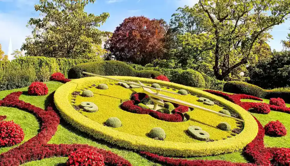Flower Clock in the English Park, Geneva